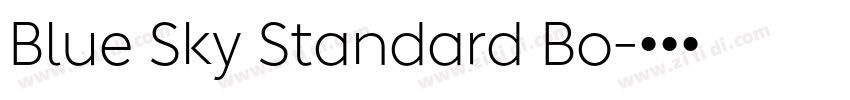 Blue Sky Standard Bo字体转换 Blue Sky Standard Bo字体转换
